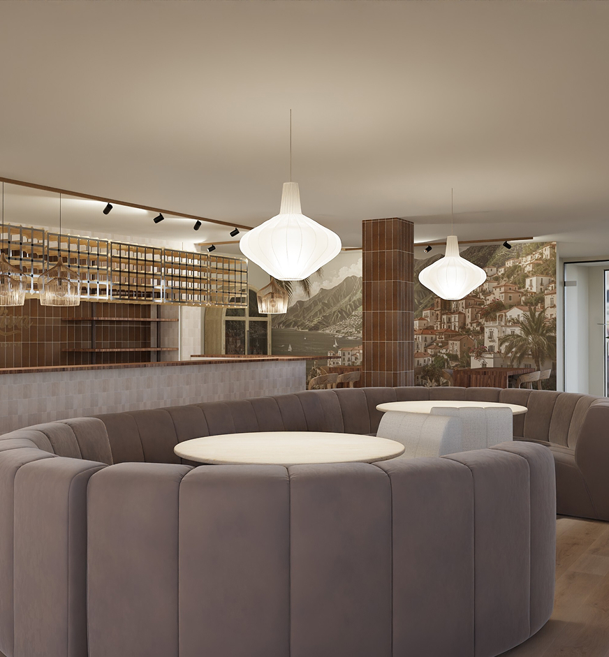 Interieur van La Riva