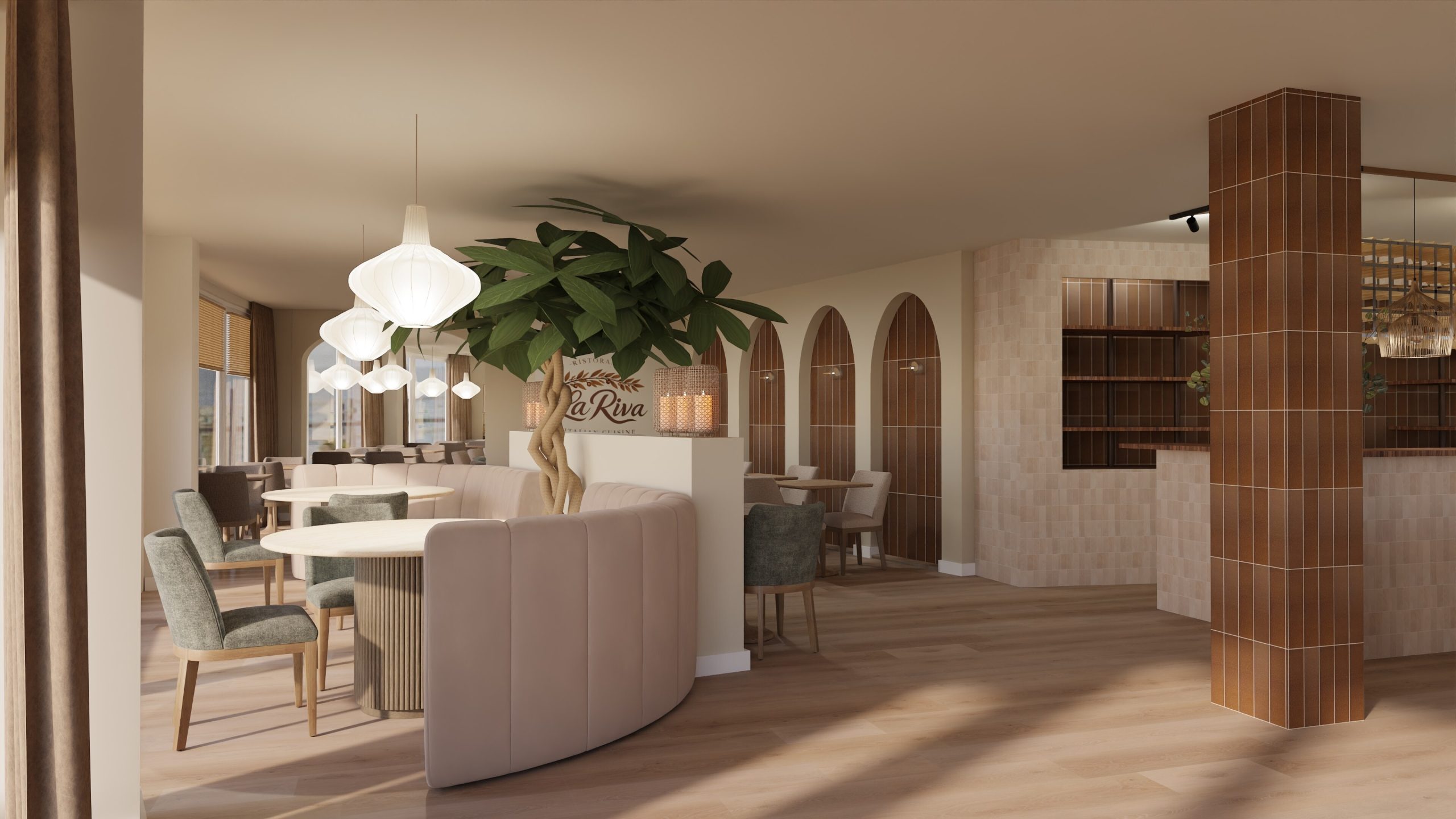 Interieur van La Riva